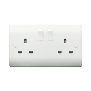 13amps 2 gang switched socket