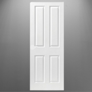 35mm Textured White 4 Panel Moulded Internal Door