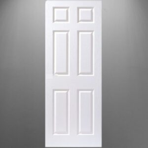 35mm Textured White 6 Panel Moulded  Internal Door