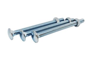 BZP M6 Cup Square Hex Bolt & Nut x10