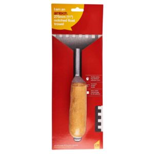 11" notched float trowel