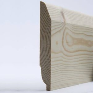Solid Pine Chamfered/Ovolo Reversible Skirting