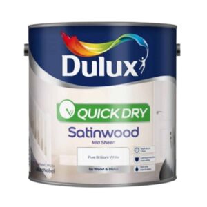 Dulux Quick Dry Satinwood Pure Brilliant White 2.5L