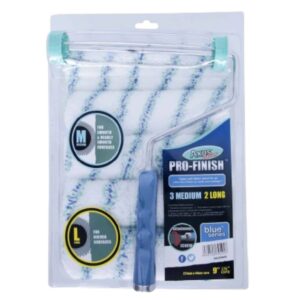 Pro-Finish Roller Pack (Blue Series) – 9" / 230mm, 44mm Core