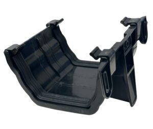 Krown Ogee Gutter Union Bracket Black