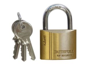 brass padlock