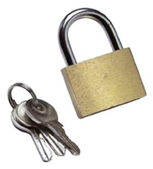 brass padlock