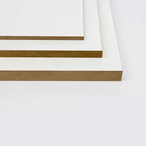white melamine faced mdf