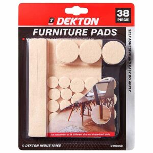 Dekton 38 Piece Self Adhesive Furniture Pad Set Brown