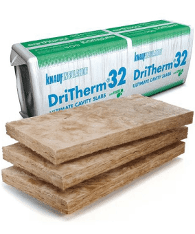 Knauf Insulation DriTherm 32 Cavity Insulation Slab 2.18m2 150mm 1200mm x 455mm