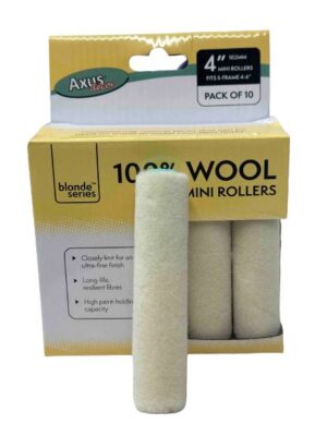 100% Wool Mini Rollers Blonde Series 4" 102mm