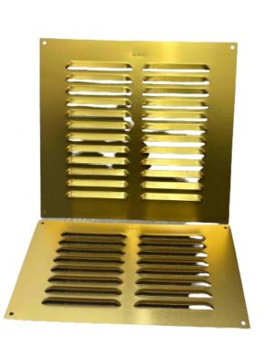 Gold Anodised Aluminium Louvre Vent