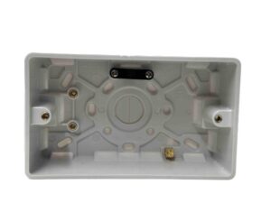 2G 47mm White Back Box Round Corner