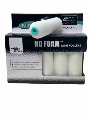 Hd Foam Mini Rollers White Series 4" 100mm