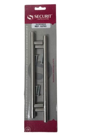 Brushed Nickel 12mm Bar Handles 160mm Centres
