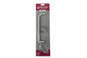 230mm Round Pull Bar Handle Polished Aluminium