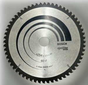 BOSCH Optiline Wood for Mitre Saw Blade ⌀254 x 2 x 30mm