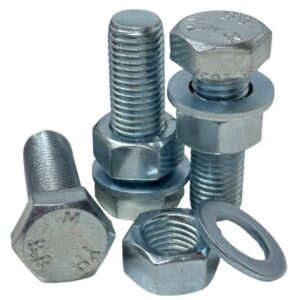 Set Screws, Nuts and Washers M16 x 75mm x10 Qty