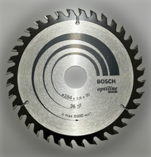 BOSCH Optiline Wood for Hand Held Circular Saw ⌀184 x 2.6 x 30mm