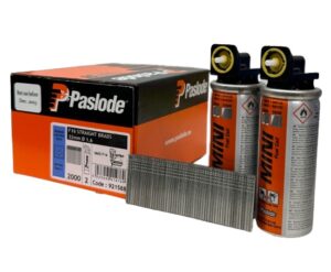 Paslode F-16 ElectroGalv Straight Brads + Fuel Packs