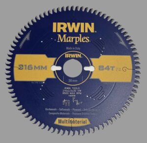IRWIN Marples Multi-Material Circular Saw Blade ⌀216 x 2.5 x 30mm