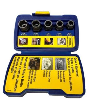 Carbon Steel Bolt-Grip Nut Remover 5pc Set