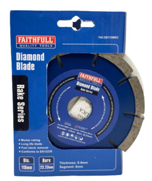 Faithfull Mortar Raking Diamond Blade ⌀115 x 22.23mm