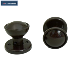 Rim Knob Set Pvc Black Pre Packed