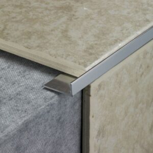 Draak Straight Edge 12mm Aluminium Tile Trim @2.5 Meter