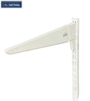 Supreme Twinslot Heavy Bracket 370mm White
