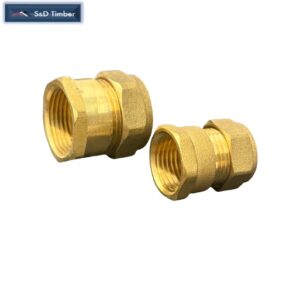Brass Compression Female Iron Coupling