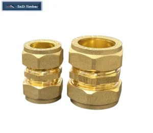 Brass Compression Straight Coupling