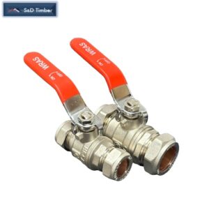 Hot Water Lever Valves Red Handle