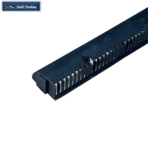 10mm x 1m Over Fascia Vent Black