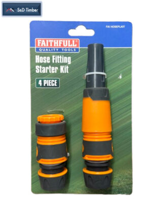 Faithfull Hose Fitting Starter Kit - 4 Piece