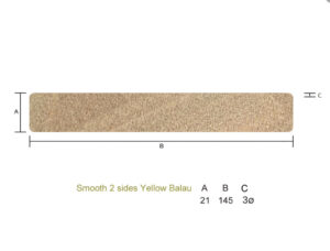 Yellow Balau 21 x 145mm Smooth 2 sides