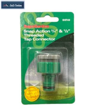SpaGarden Snap Action 3/4" & 1/2" Threaded Tap Connector (SHF45)
