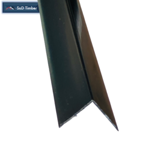 40mm x 40mm x 2400mm PVC Black Equal Angle Bead