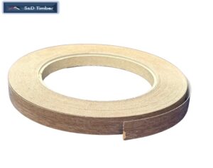 Plas Opera Walnut Edging Tape 22mm x 10m