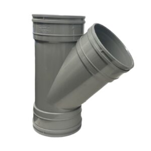 110mm Solvent Soil Triple Socket Branch 135º