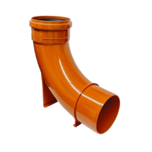 110mm Brown Underground Single Socket Rest Bend 87.5º