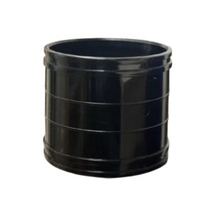 110mm Solvent Soil Coupler Double Socket Black