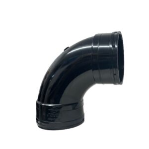 110mm Solvent Soil Double Socket 92.5º Bend Black