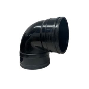 110mm Solvent Soil Double Socket Knuckle Bend 92.5º Black