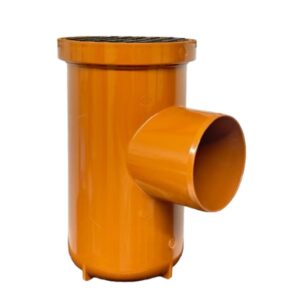 160mm x 110mm Brown Underground Plain Ended Roddable Gully