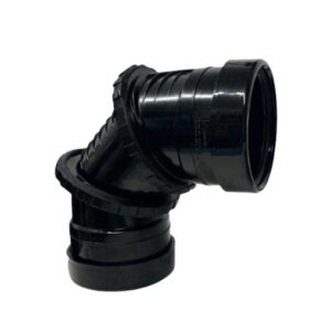 110mm Pushfit Soil Double Socket Adjustable Bend 0-90º