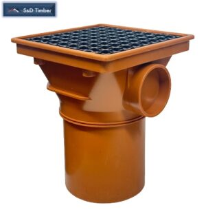 110mm Brown Underground Square Hopper