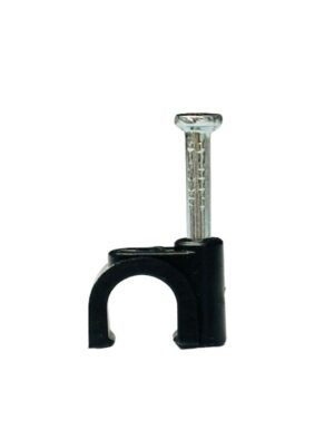 Round Black Cable Clips