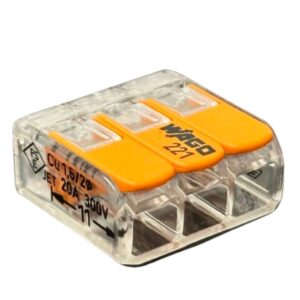 WAGO 3 Way Connector for 4mm cable (221 - 413)