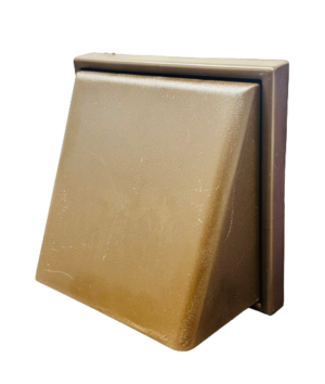 100mm Hooded Weatherproof Cowl Vent Brown